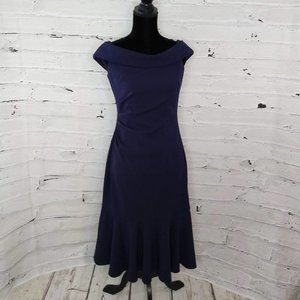 Vince Camuto Off The Shoulder Fitted Midi Dress